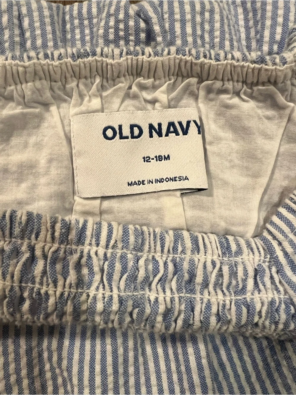 Old Navy Blue and White Striped Baby Dress